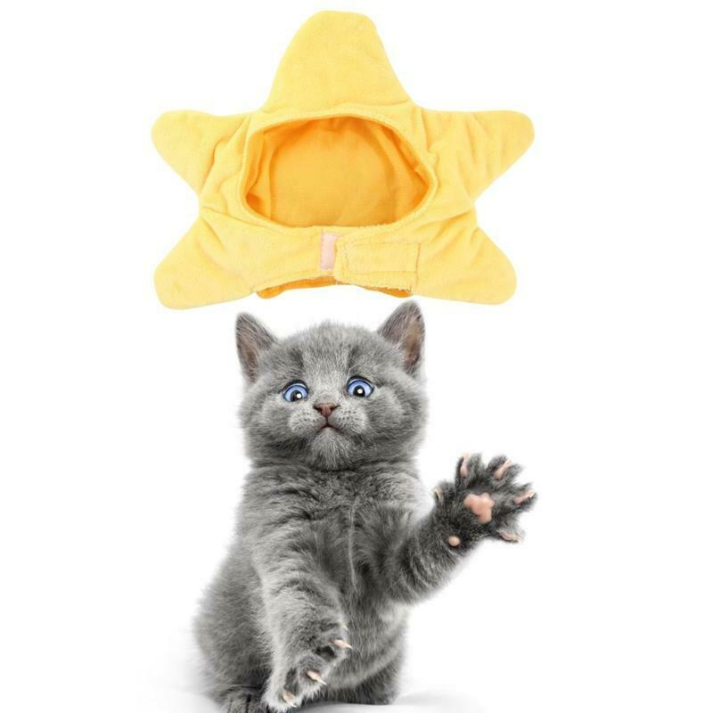 Cute Cat Hat Small Dog Yellow Starfish Headwear Pet Holiday Accessories