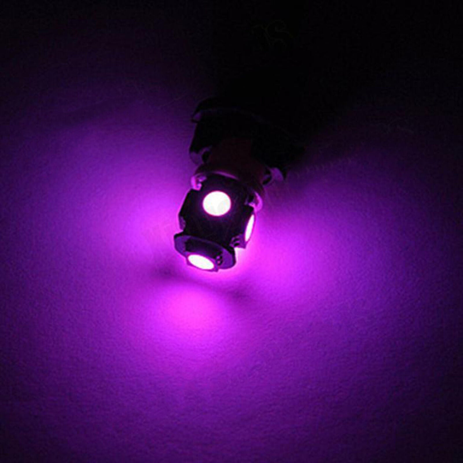 2pcs Bright Pink T10 Wedge 5-SMD 5050 LED Light bulb W5W 2825 158 192 168 194 QY