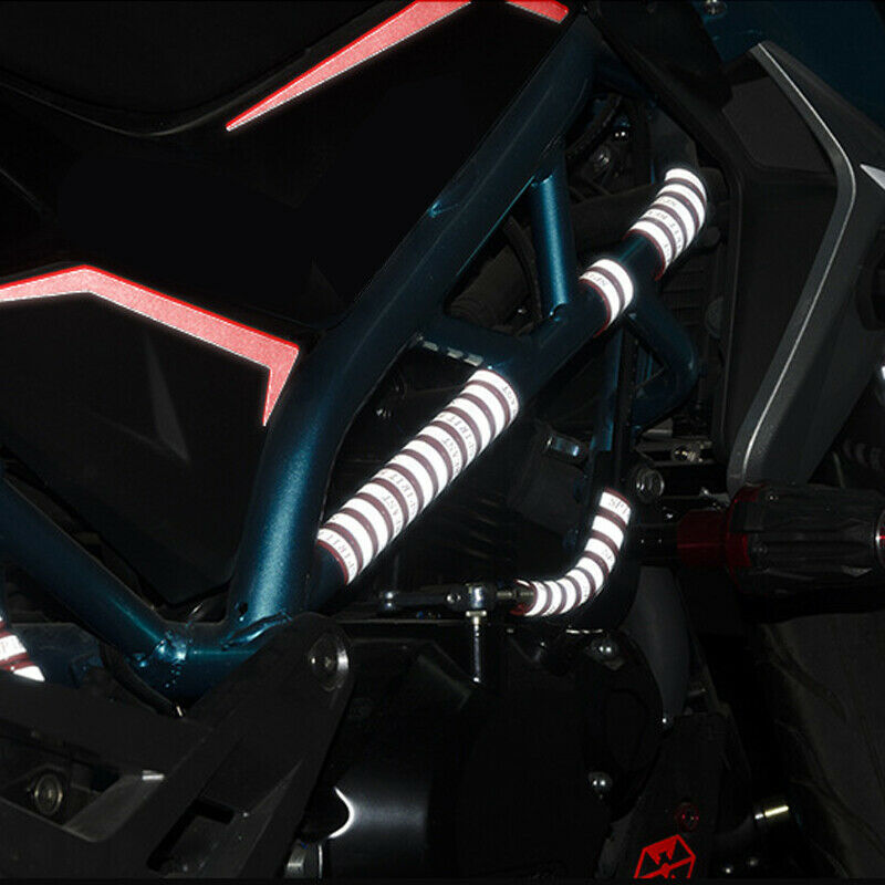 120CM Car Motorcycle Reflective Wire Protection Sleeve Stripe Tape Tube Twining