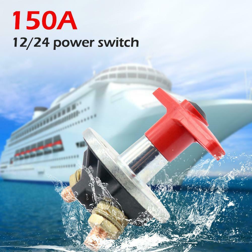 150 Amp 12V/24V Fixed Key Battery Isolator Cut Off Kill Switch Heavy Duty @