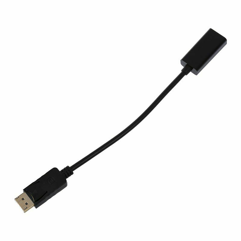 Displayport DP Male to MI Female Adapter Cable Video Audio Converter For PC H3Q3