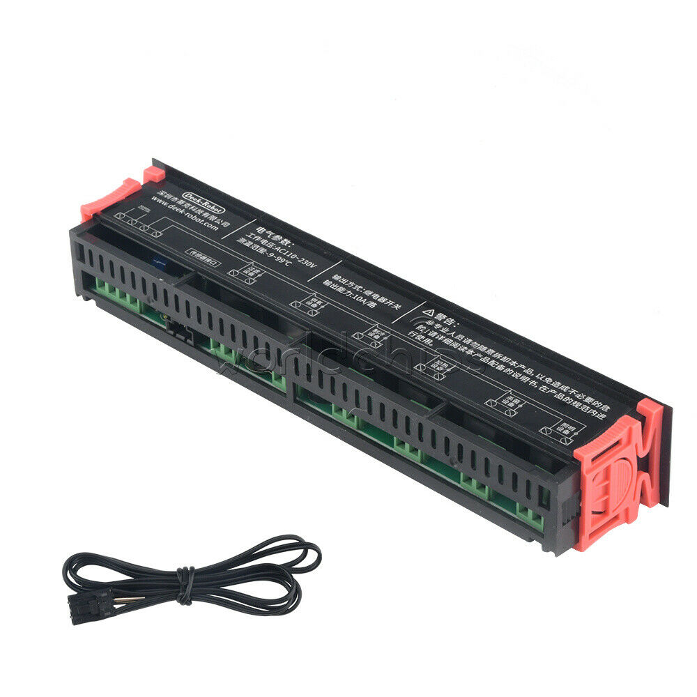 AC 110-230v Aquarium Temperature Controller 6 Channel Relay Output -9~99â„ƒ