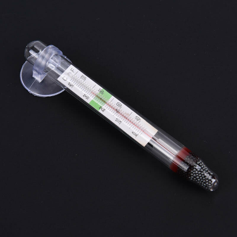 New Glass Meter Aquarium Fish Tank Water Temperature Thermometer Suction  Kt