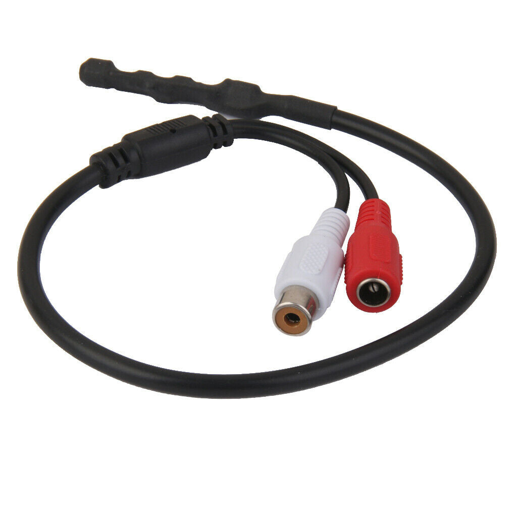 Sensitive Audio Pickup Mic Microphone Cable For  Security Monitor DVR Camera