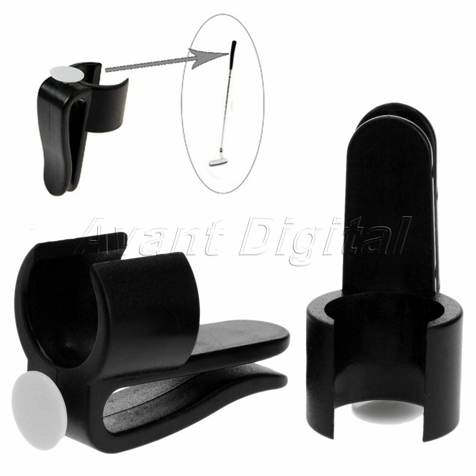 2 x Golf Club Ball Marker Golf Putter Clamp Clip Holder Bag Putting Organizer