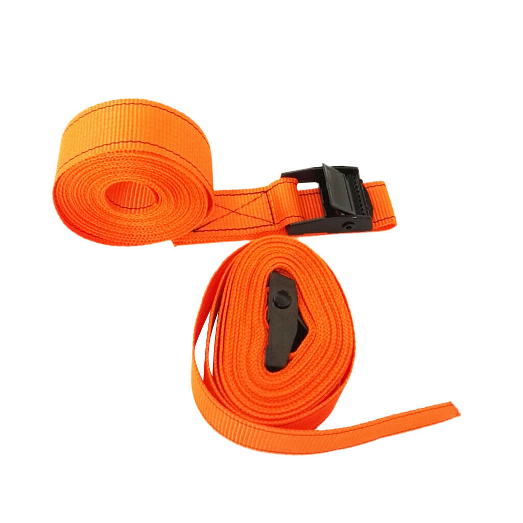 4Pcs Roof Rack Surfboard/Kayak/ Tie-down Straps Belt 25mmx5m with Cam Buckle