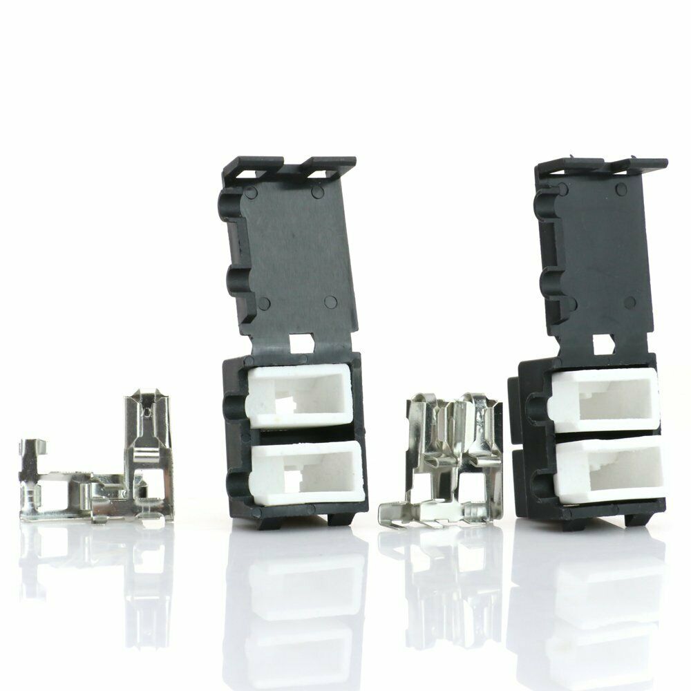 2pcs H7 Female Terminal Connector HID Xenon Light Halogen Bulbs Plug fits BxW