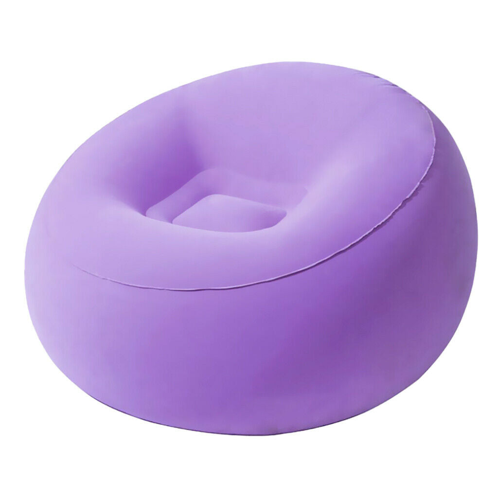 Inflating Beach Camping Lounger Sofa Back Pillow Cushion Chair Air Bed Couch