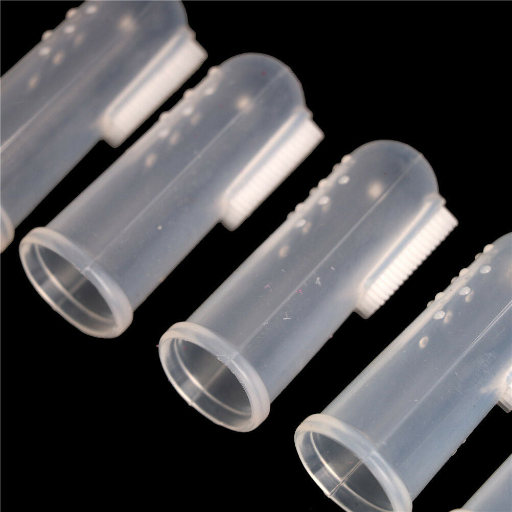 5x Finger Toothbrush Soft Silicone Safe Baby Kids Finger Toothbrush Gum Br.l8