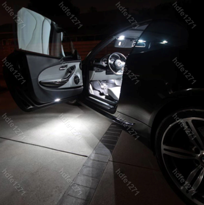 Xenon White LED Lights Interior Package T10 & 31mm License Plate Light x 13Pcs