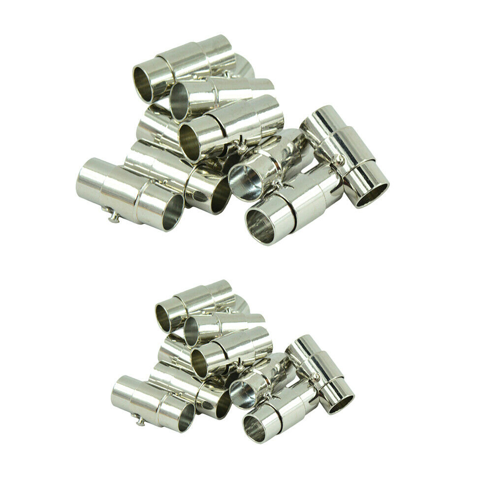 20 Sets End for DIY Findings Fit 4mm/6mm Leather-Kumihimo