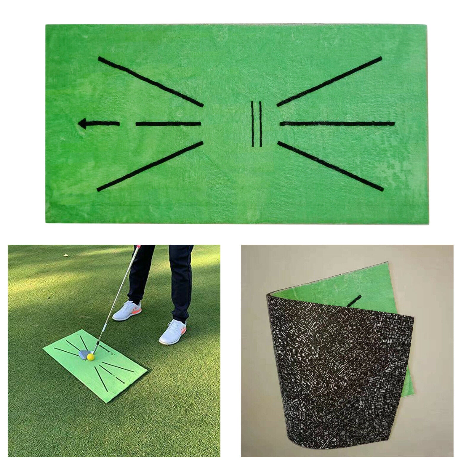 Golf Training Aids Indoor Outdoor Hitting Grass Mat for Golf Lovers