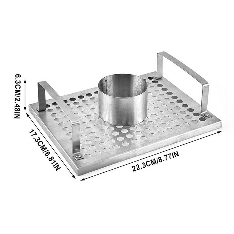 Beer Can Chicken Roaster Rack Stainless Steel BBQ Roasting Holder for Campin.DD