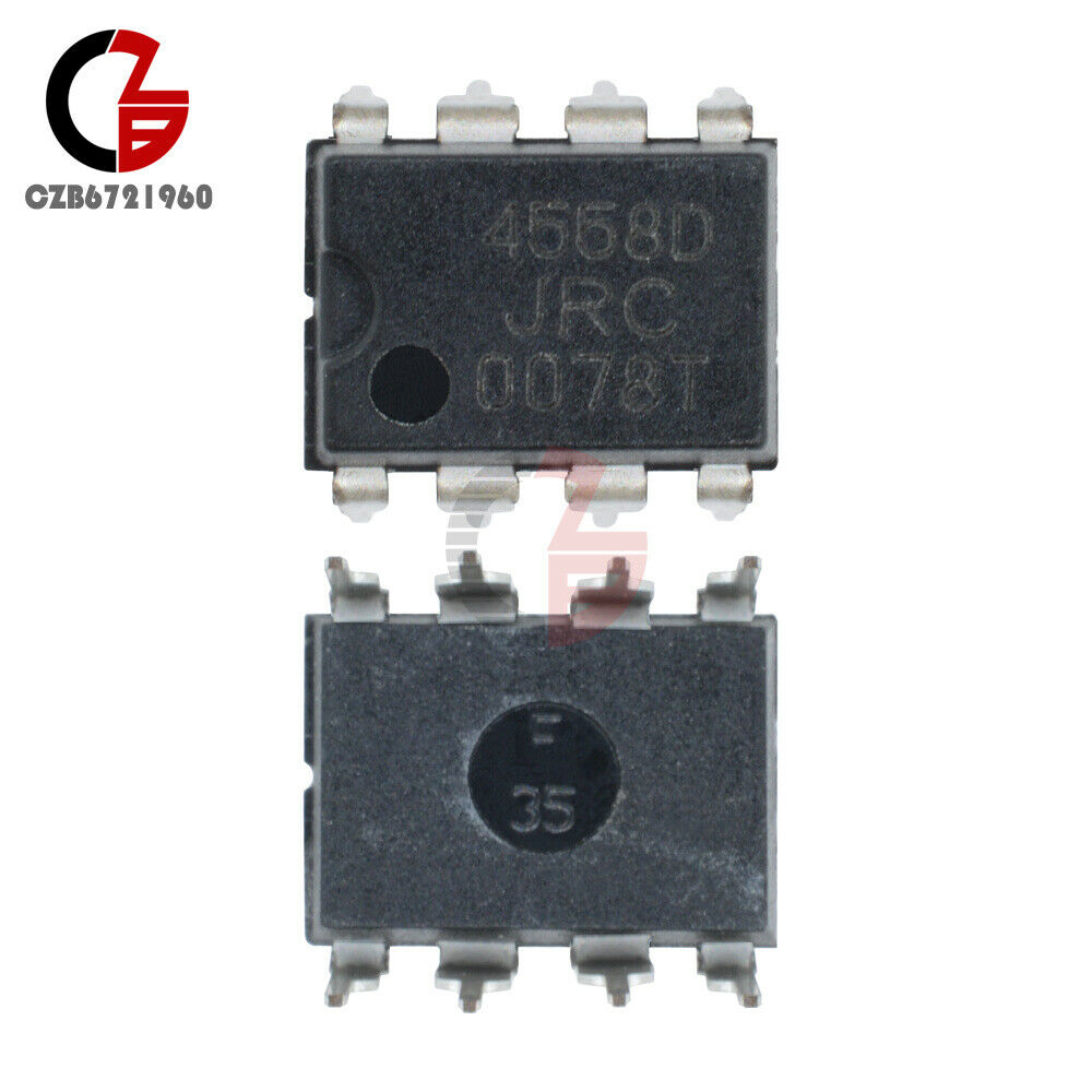 10PCS JRC 4558D JRC4558D OPAMP OP AMPS CHIP Low Power TS808 TS9 IC DIP 8