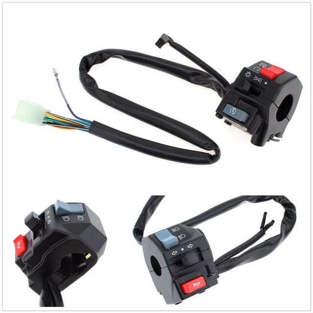1 Pair Motorcycle 7/8 inch Motorcycle Handlebar On/Off Switch 12V Left & Right