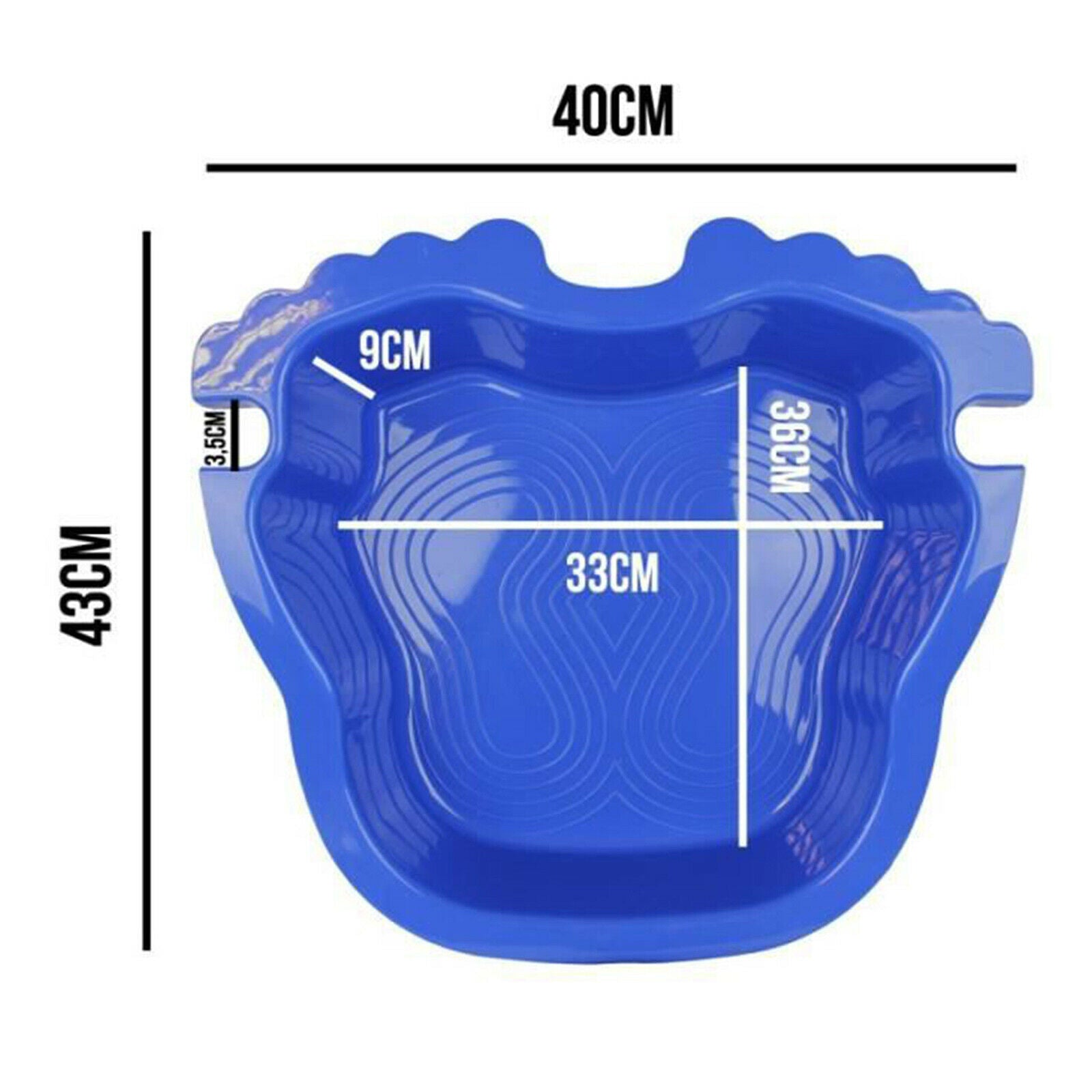 Plastic Pool Foot Bath Tray Pool Foot Bath Foot Basin Summer Bath Trays Blue