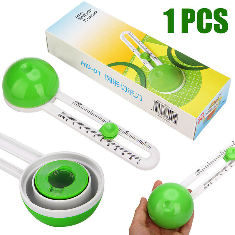 Simple Round Cutter Shear Patchwork Round Paper Clip Cutting Office Supplies