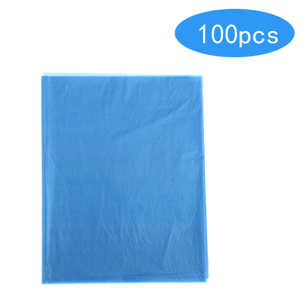 200-pack Waterproof Clear Disposable Hair Cutting Capes Salon Gown Bibs