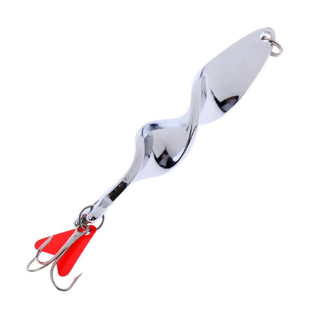 Sequins Noise Paillette Spoon Spinner Baits w/Hook Twist Fishing Lure 27g