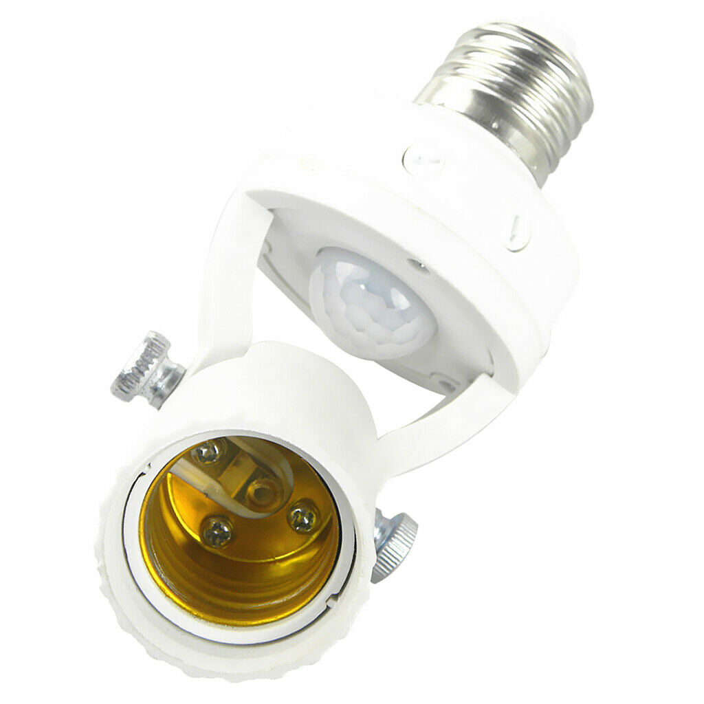 E27 Infrared PIR Motion Sensor Light Bulb Switch Holder Converter Hot