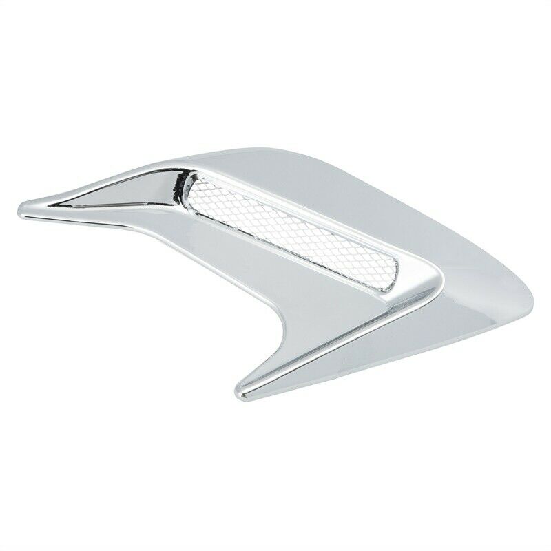 Universal CAR Chrome ABS Decor Side Vent Hood Air Flow Fender Intake Stickers