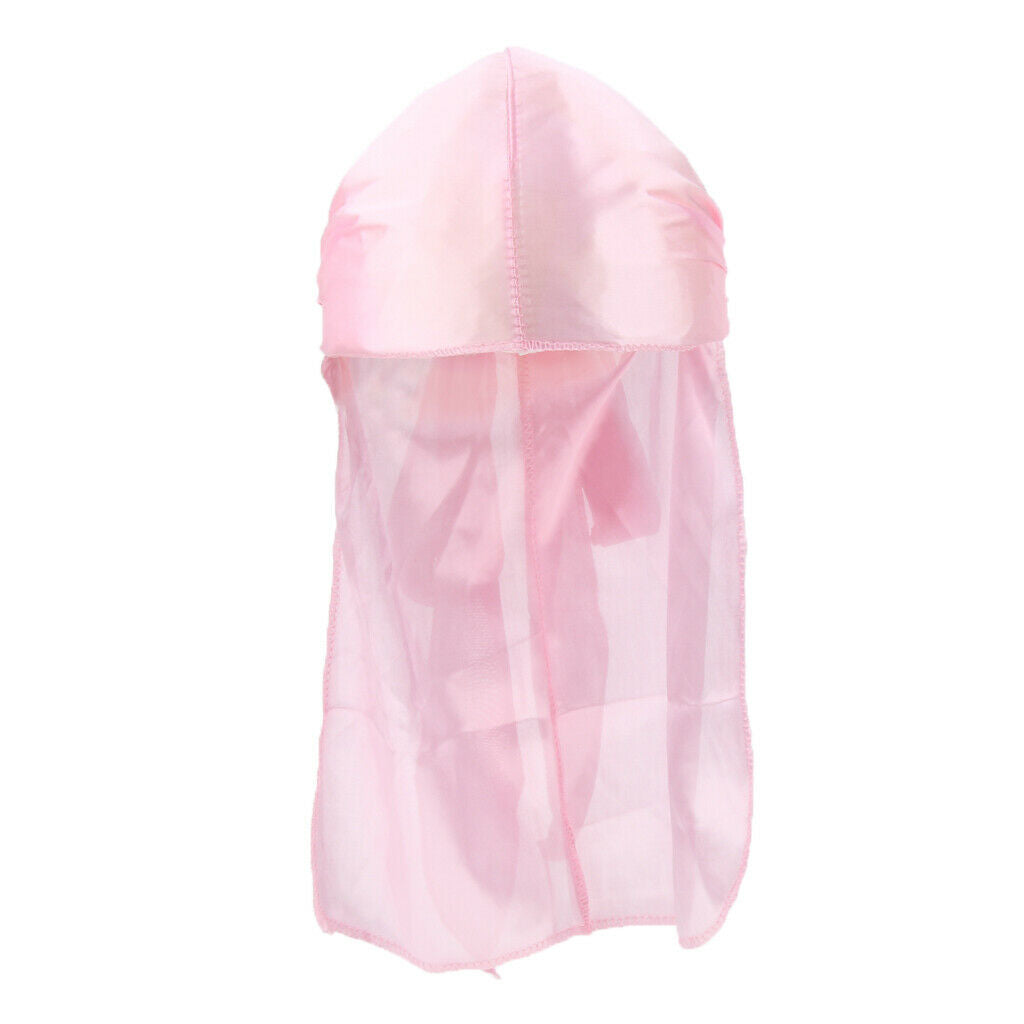 Durag   Headwrap Hair Loss Headscarf Muslim Turban Beanie Headwear Pink