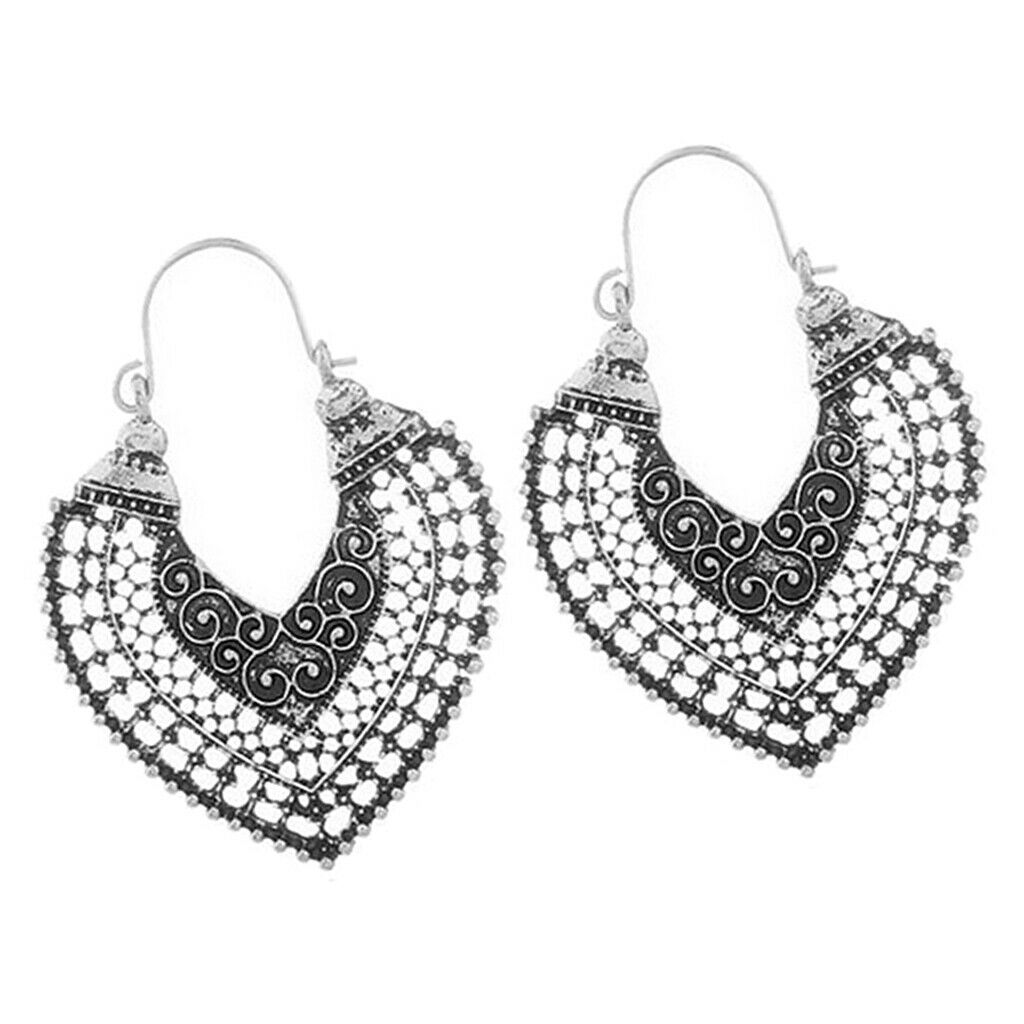 3 Pairs Set Women's Fashion Hollow Dangle Earrings Hook Earrings Minimalist