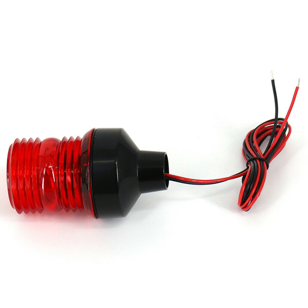 Waterproof Boat Yacht LED Navigation 12V/24V Red 360 Bow Signal Light Lamp
