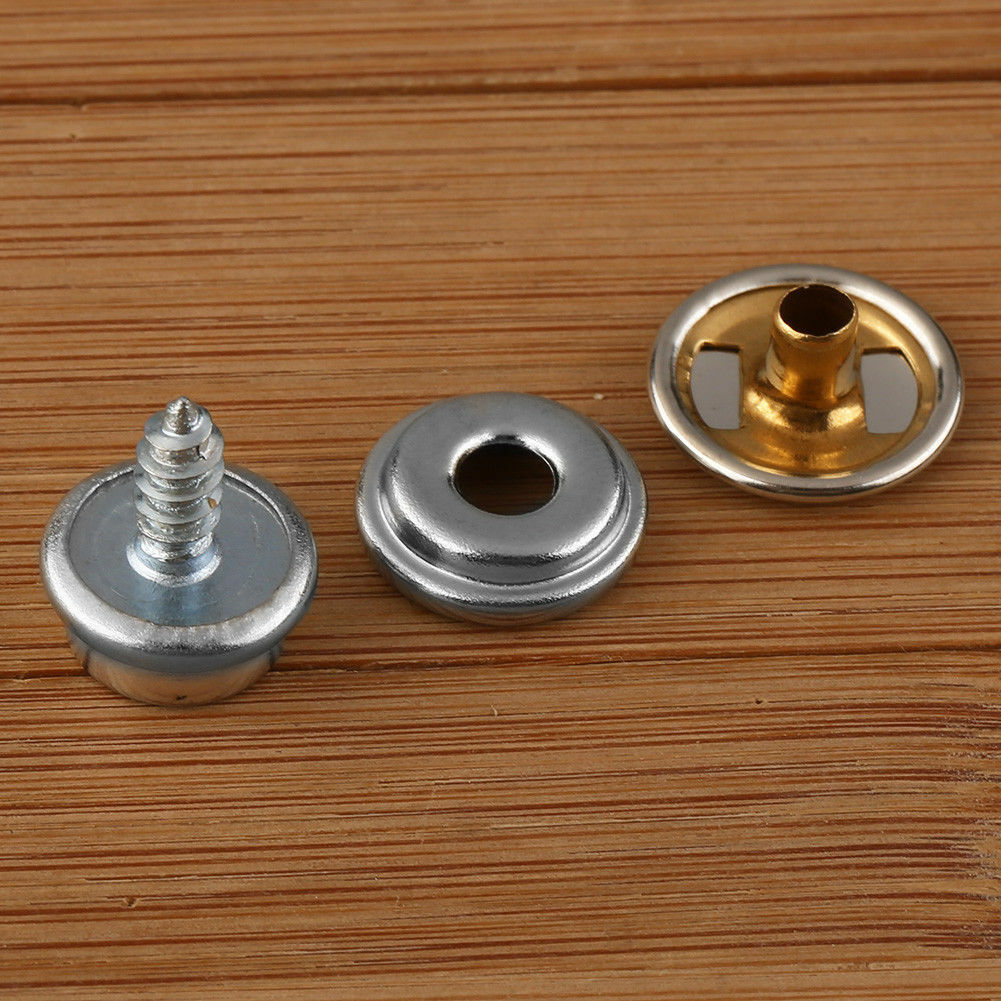 150PCS Boat Marine Canvas Fabric Snap Cover Button Socket Kits Metal