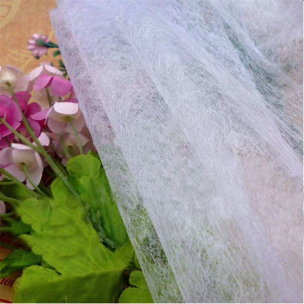 1M 12g Double Sided Fusible Interfacing Fabric Buckram Glue Tape Iron DIY Cloth