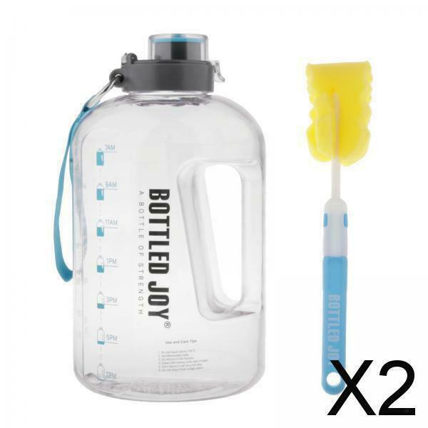 2X Large Water Bottle Transparent Drinking Water Kettle for Exercise Outdoor
