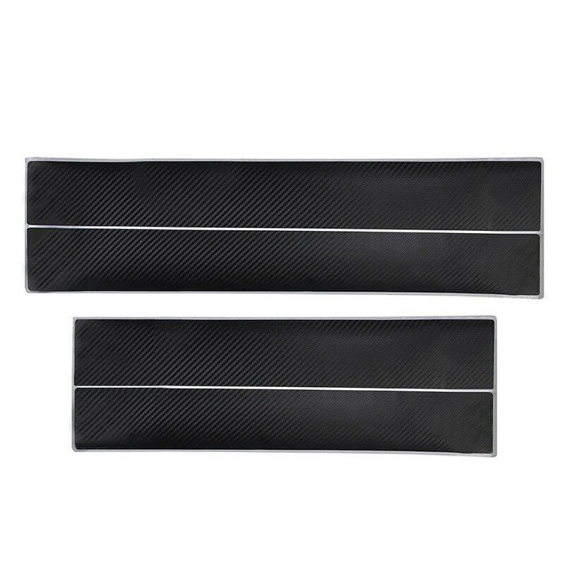 4pc Car Door Sill Scuff Carbon Fiber Stickers Welcome Pedal Protect Access.l8