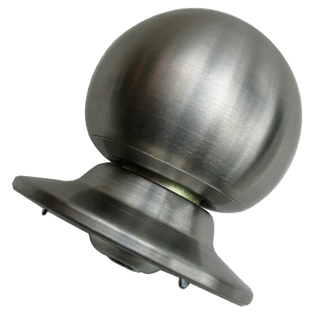 4Pcs Stainless Steel Door Handle Knob Bedroom Interior Knobs Privacy Dummy