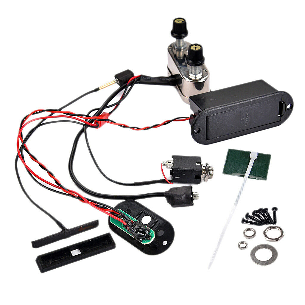 Electric Violin Pickup Amplifier EQ Preamp For Violin 3/4/4/4