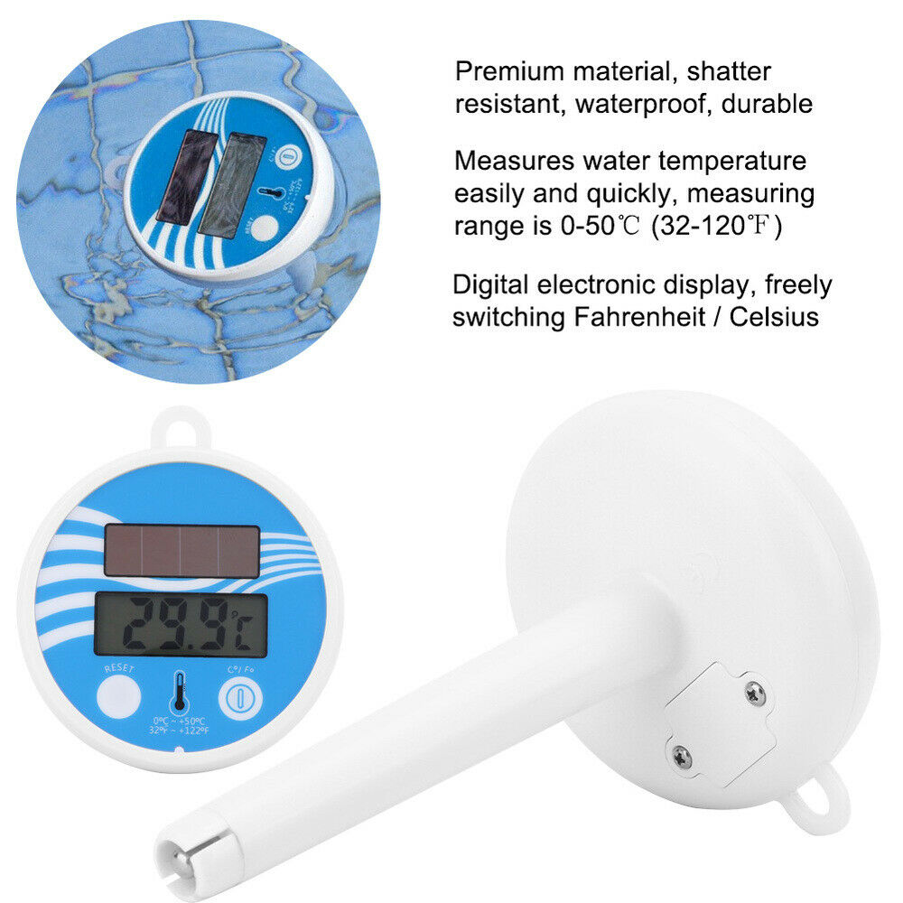 Floating Spa Temperature Pond Aquarium Water Thermometer Hot Tub Swimming Pool