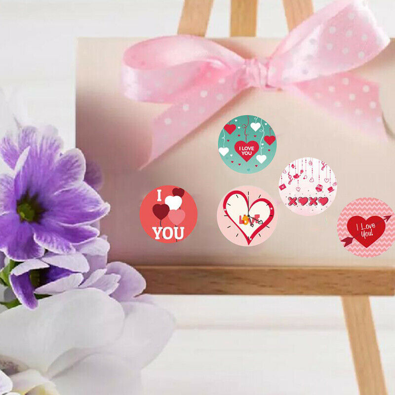 500Pcs I Love You Wedding Party Decor Stickers Valentine's Day Gift Seal .l8
