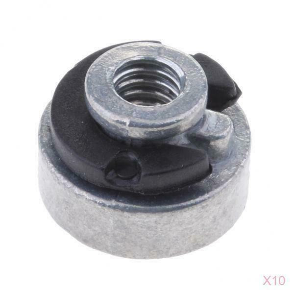 10pcs 1/4"-20 Aluminium Rear Seat Bolt Screw Nut Fit   Sportster