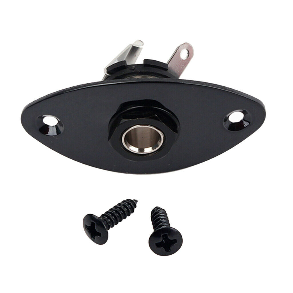 Oval Guitar Socket Plate For Electric Bass Cigar Box Spare Parts