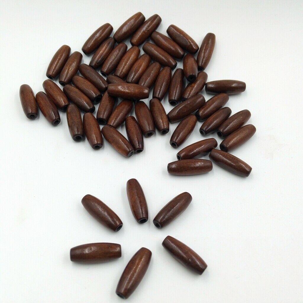 100pcs 23mm x 8mm oval melon  wooden painted wood beads - jewelry diy