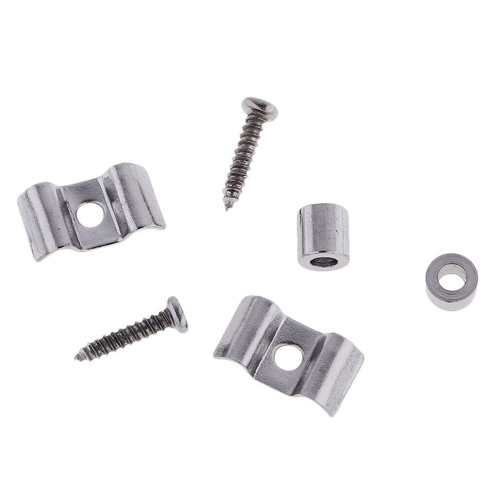3pcs Guitar Tone Volume Control Knobs+2pcs Roller String Tree Guide Retainer
