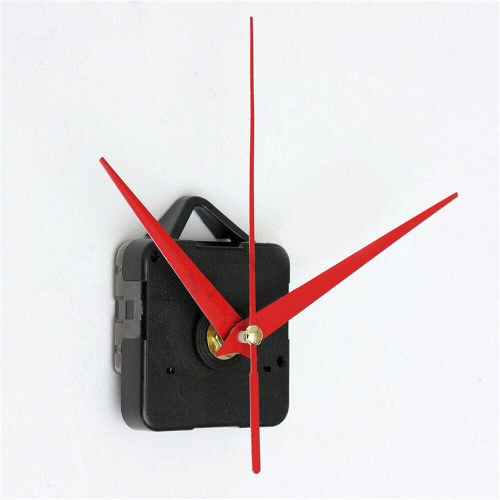 Red Long-Hands Quartz Wall Clock Spindle Movement Mechanism Part Repair Tool US
