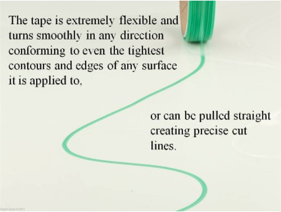 5M Knifeless Finish Line Tape Profession Vinyl Graphic Cutting Design Tool
