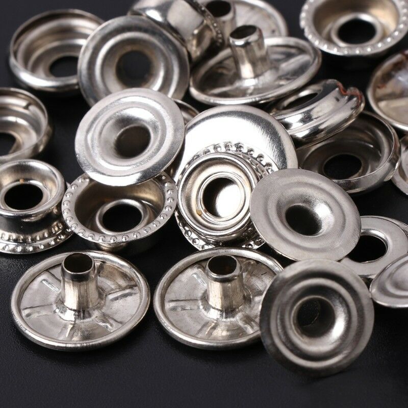 Metal Snap Fastener with 6 Fasteners Kit Press Studs Button Tool Set DIY Craft