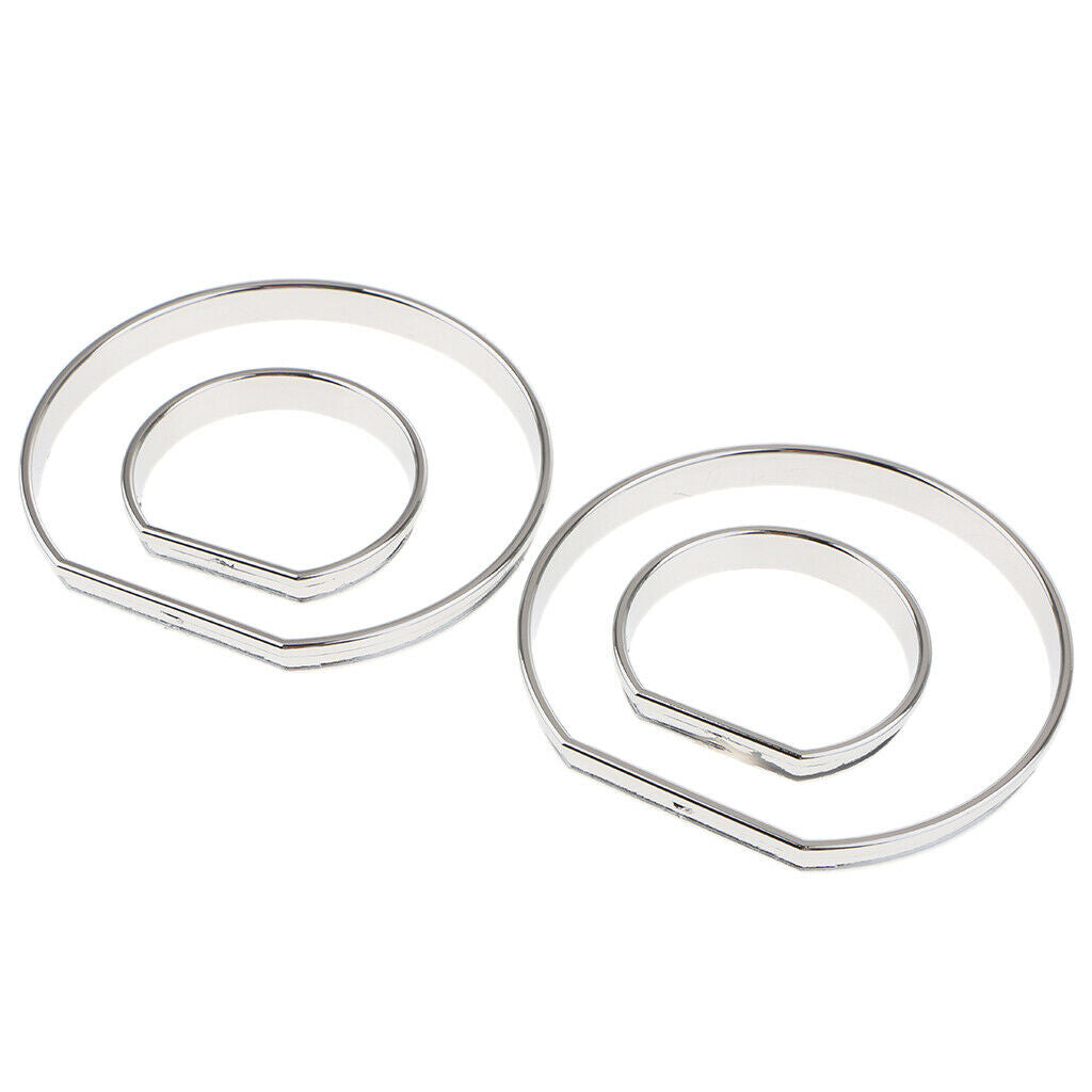 Chrome Gauge Dash Dial Rings Bezel Trim Speedometer AC Tech For BMW E46 M3 00-06