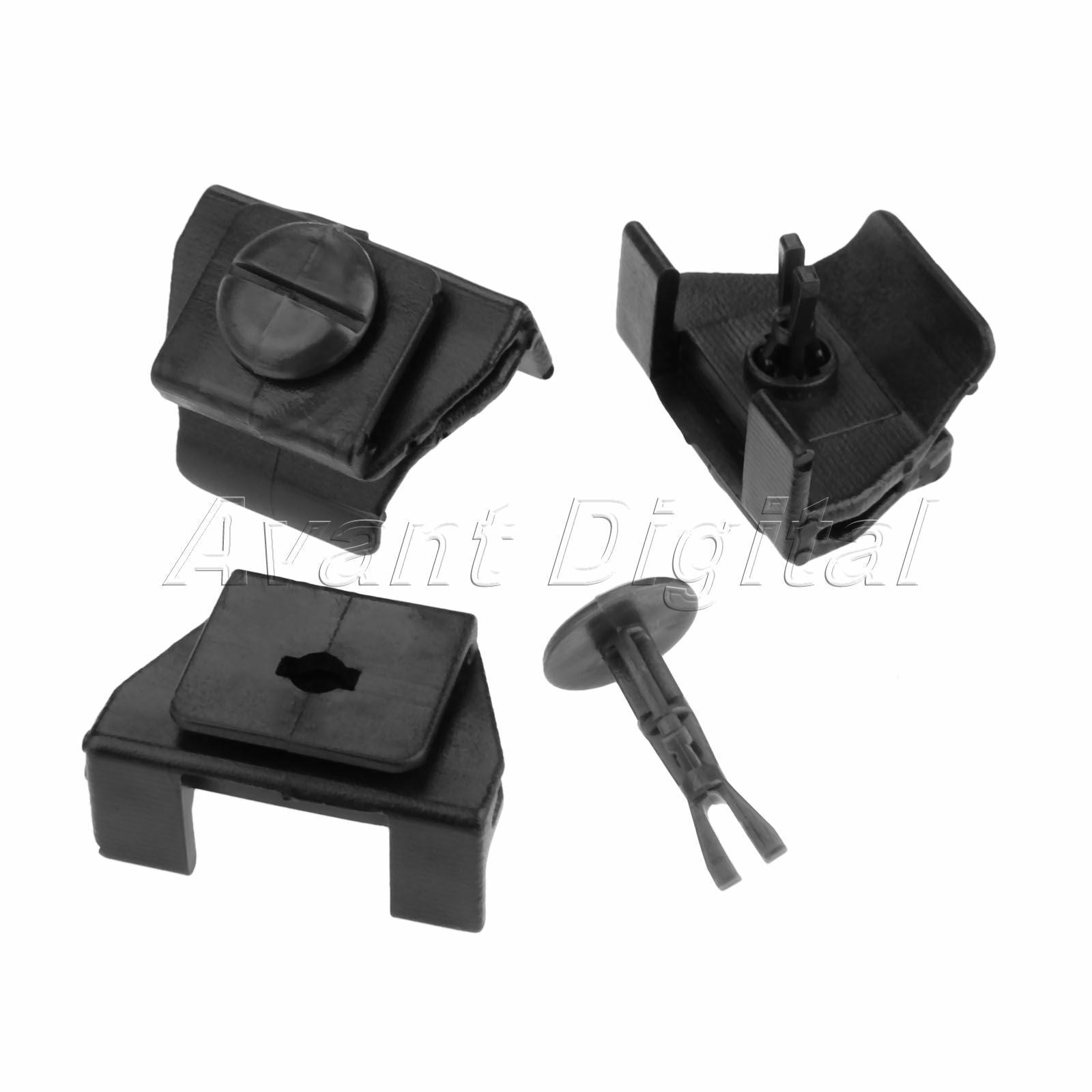 4PC Front Auto Plastic Fender & Bumper Cover Clip Kit 53879-58010 47749-58010