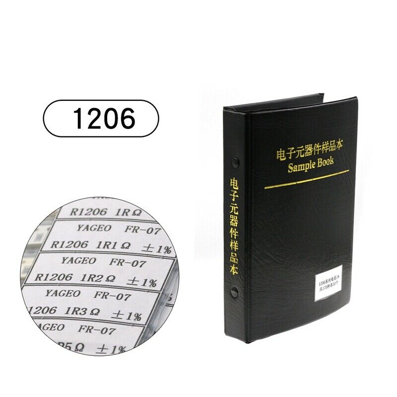 4250 PCS RC0603 FR-07 0603 1% SMD Resistor Sample Book 0R-10M Tolerance 170 VaI6