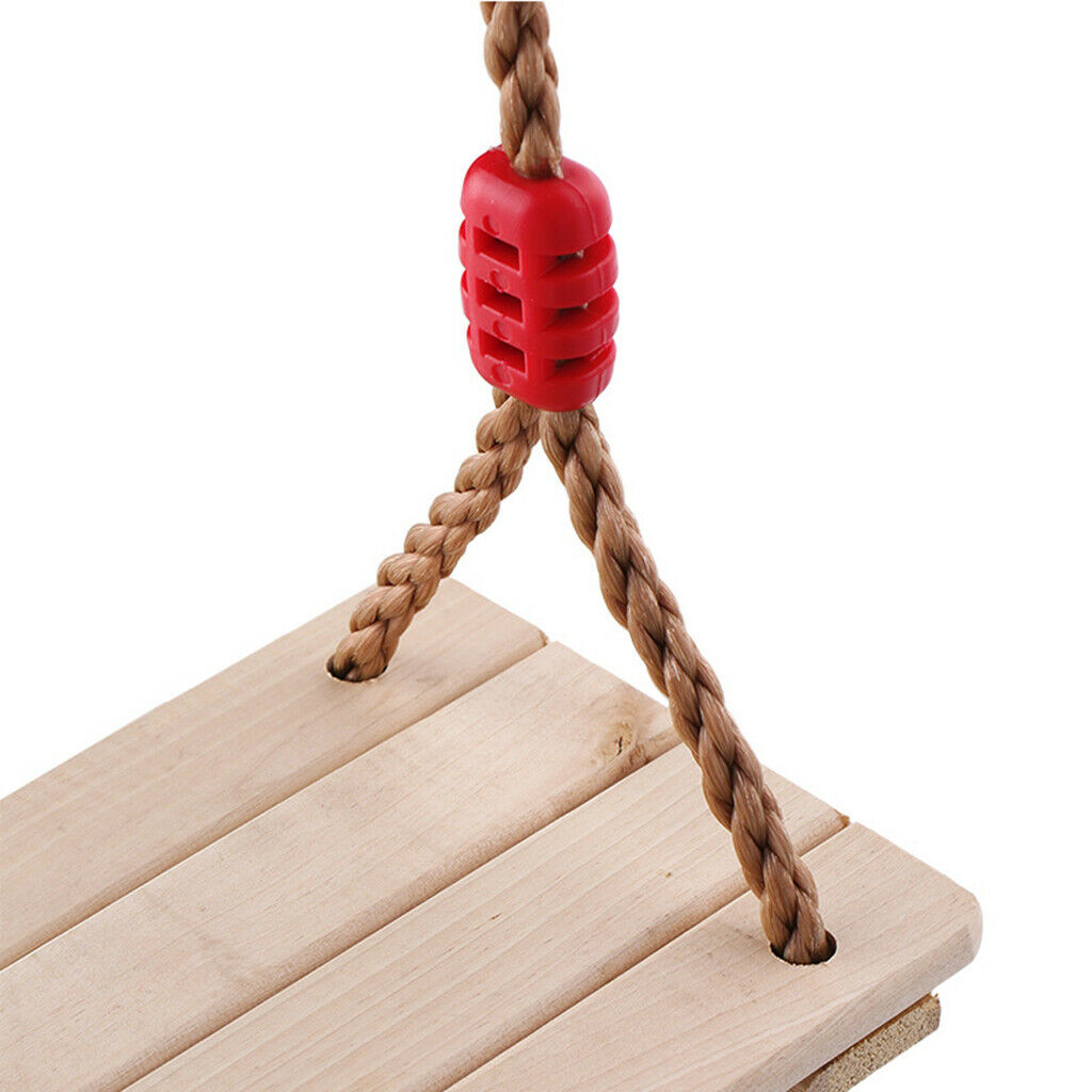 Kids Outdoor Garden Fun Wooden Flat Seat Playhouse Hanging Swing Playset