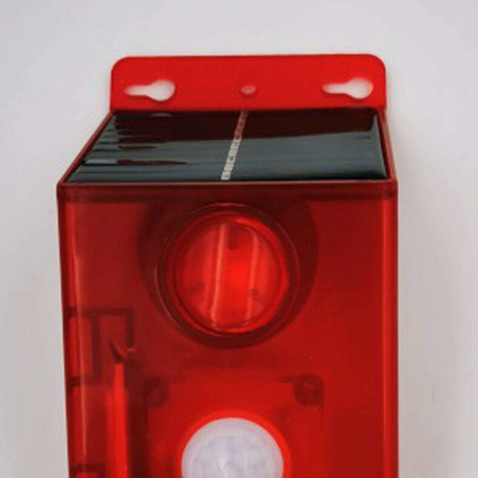 Solar sound alarm light flash warning motion sensor burglar lamp 125dB