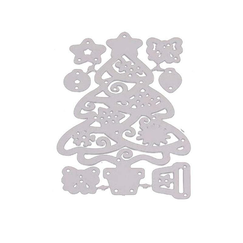 Metal Cutting Christmas Tree Dies Stencil Scrapbook Album Paper Card Template