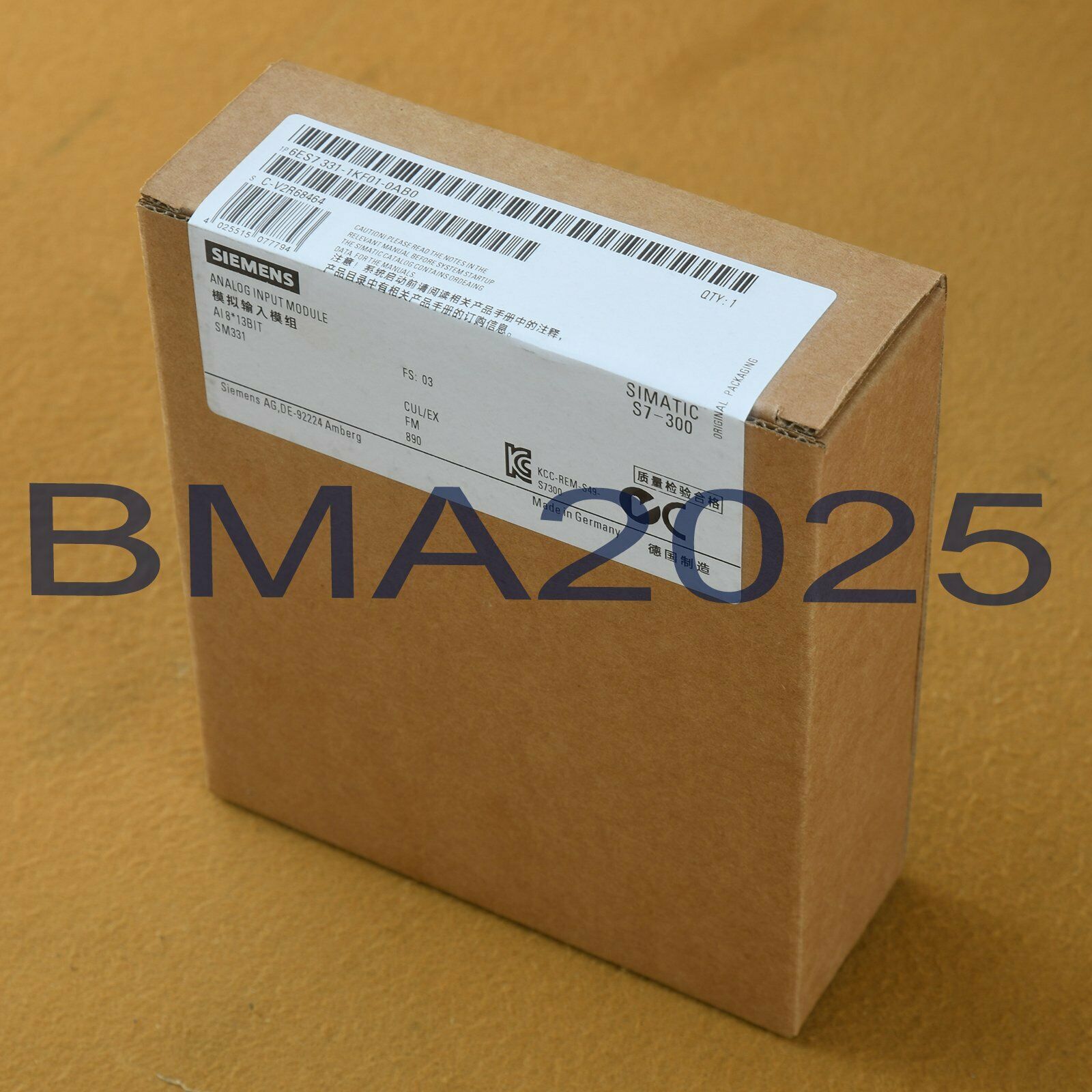 1PC New 6ES7331-1KF01-0AB0 6ES7 331-1KF01-0AB0 1year warranty DHL free ship SM9T